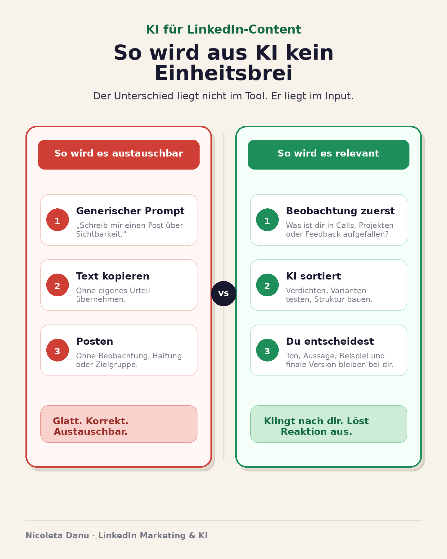 So wird aus KI kein Einheitsbrei